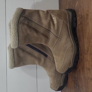 Sorel Waterfall Brown Suede Side Zip Lined Winter/Snow Boot Women's sz 6.5